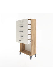 Arges Dolap 5 Çekmeceli 60x30x134 Çam-Aytaşı