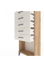 Arges Dolap 5 Çekmeceli 60x30x134 Çam-Aytaşı