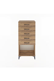 Arges Dolap 5 Çekmeceli 60x30x134 Çam-Çam