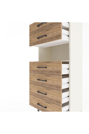 Arges Dolap Tek Raflı 6 Çekmeceli 60x30x134 Aytaşı-Çam