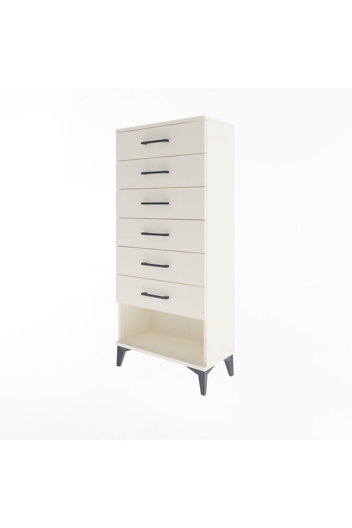 Arges Dolap 6 Çekmeceli 60x30x134 Aytaşı-Aytaşı