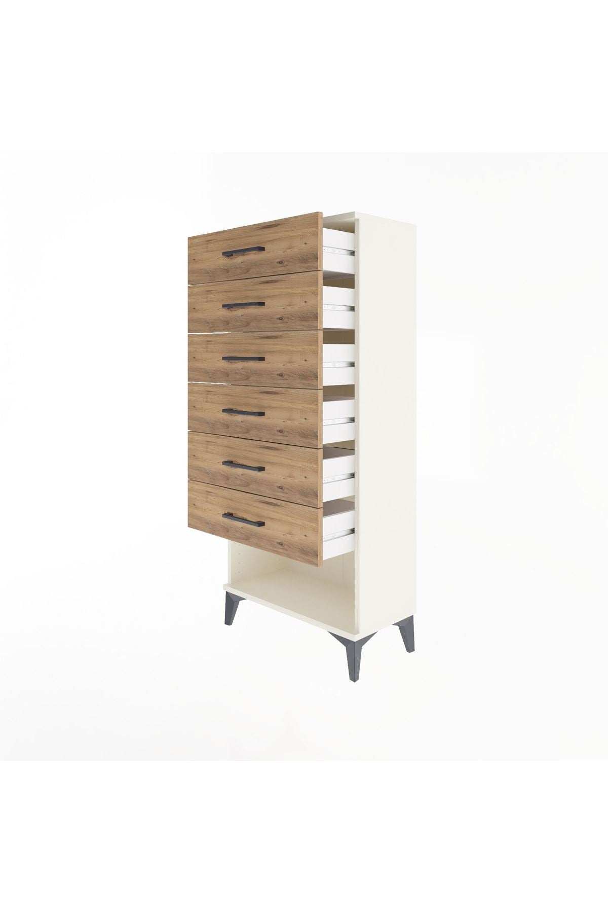 Arges Dolap 6 Çekmeceli 60x30x134 Aytaşı-Çam