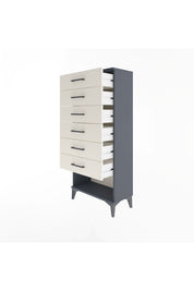 Arges Dolap 6 Çekmeceli 60x30x134 Antrasit-Aytaşı