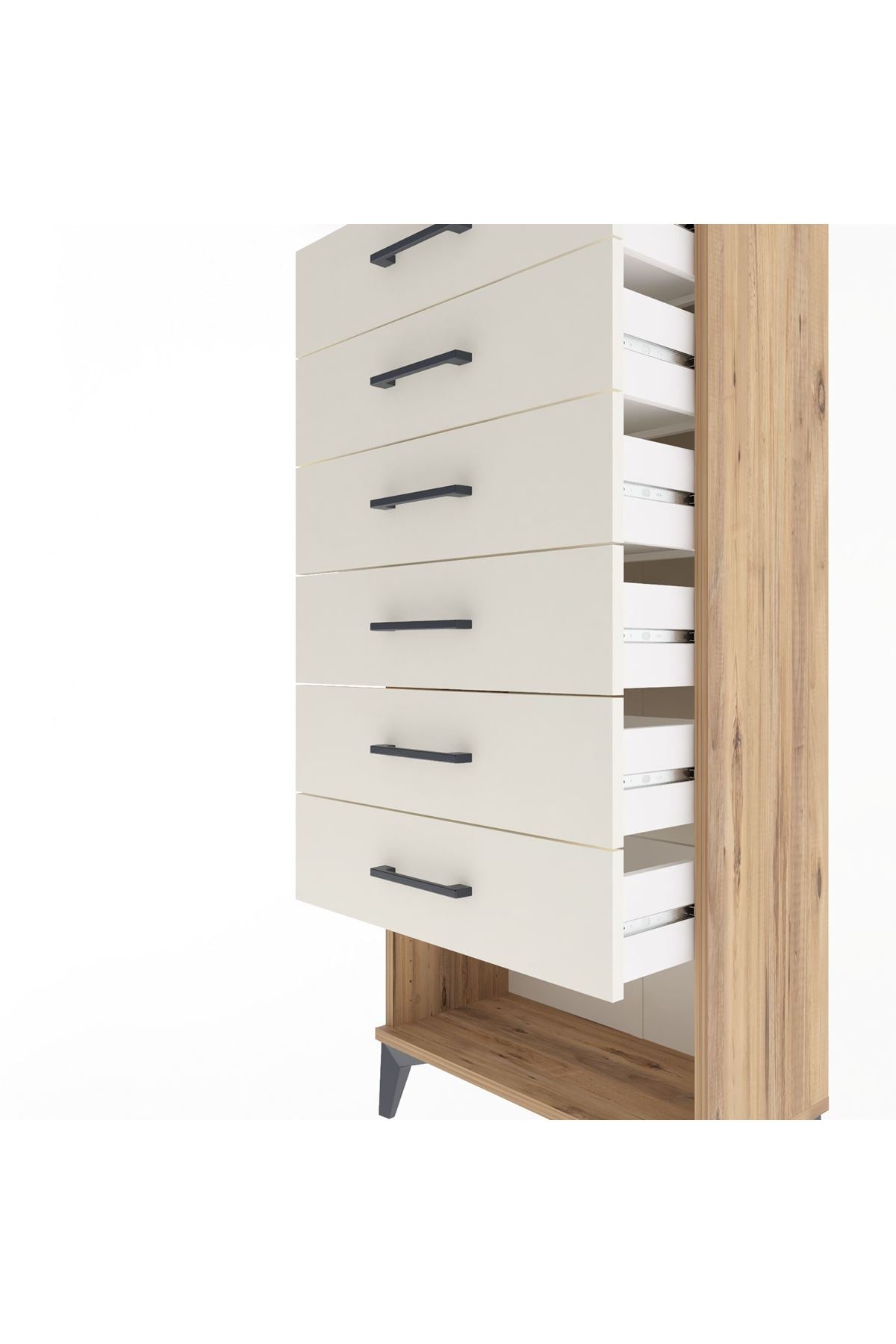 Arges Dolap 6 Çekmeceli 60x30x134 Çam-Aytaşı