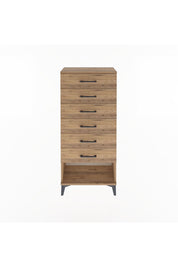 Arges Dolap 6 Çekmeceli 60x30x134 Çam-Çam