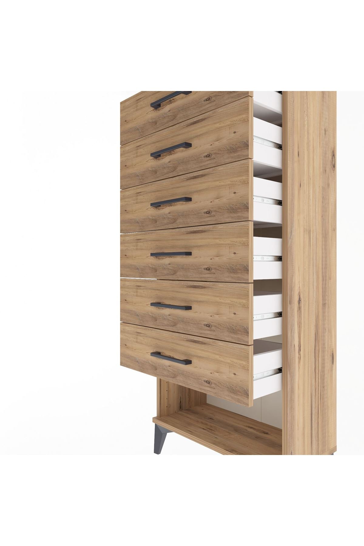 Arges Dolap 6 Çekmeceli 60x30x134 Çam-Çam