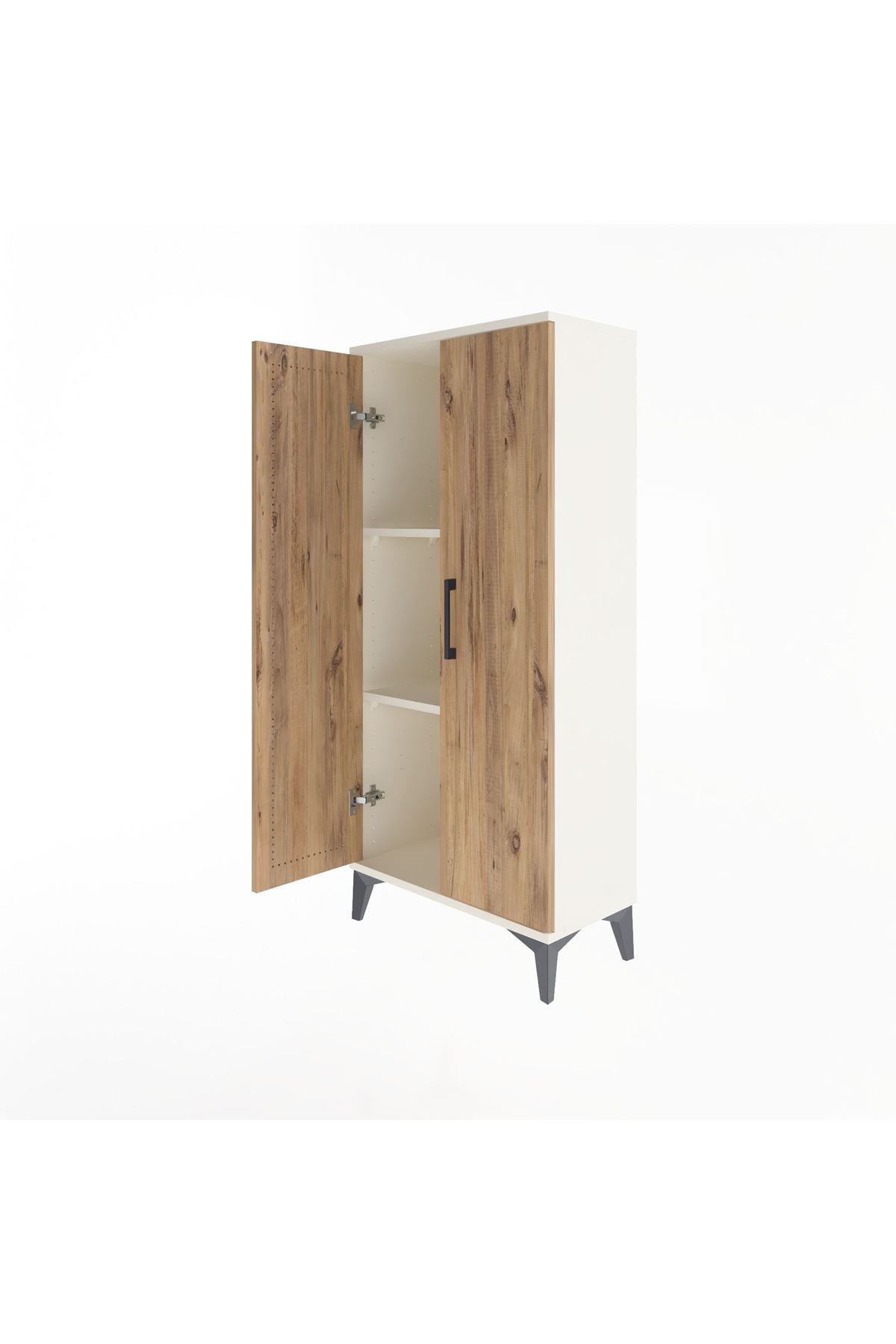 Arges Dolap 2 Raflı 2 Kapaklı 60x30x134 Aytaşı-Çam