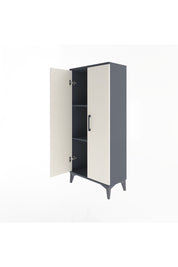 Arges Dolap 2 Raflı 2 Kapaklı 60x30x134 Antrasit-Aytaşı