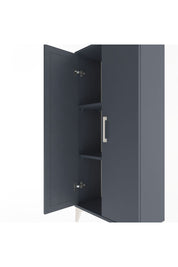 Arges Dolap 2 Raflı 2 Kapaklı 60x30x134 Antrasit-Antrasit