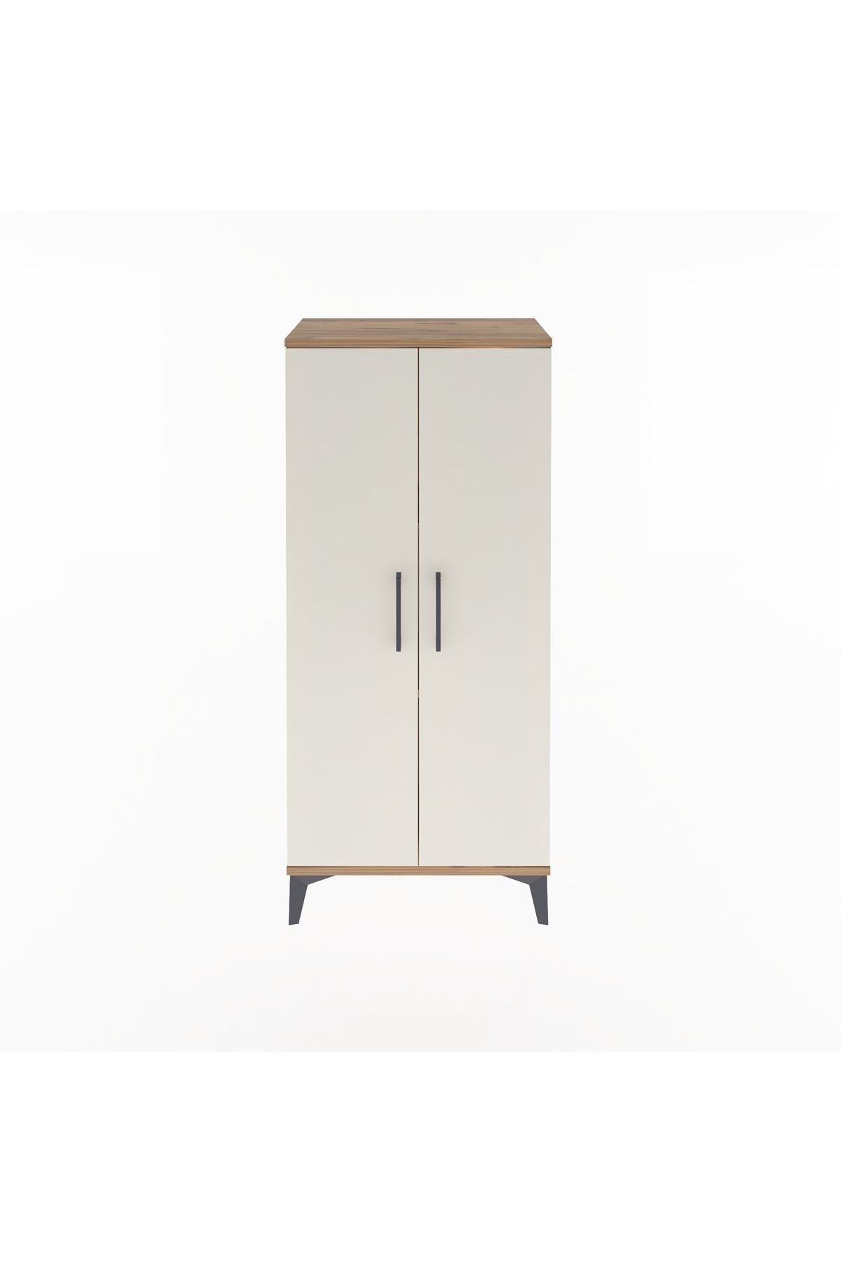 Arges Dolap 2 Raflı 2 Kapaklı 60x30x134 Çam-Aytaşı