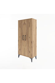 Arges Dolap 2 Raflı 2 Kapaklı 60x30x134 Çam-Çam