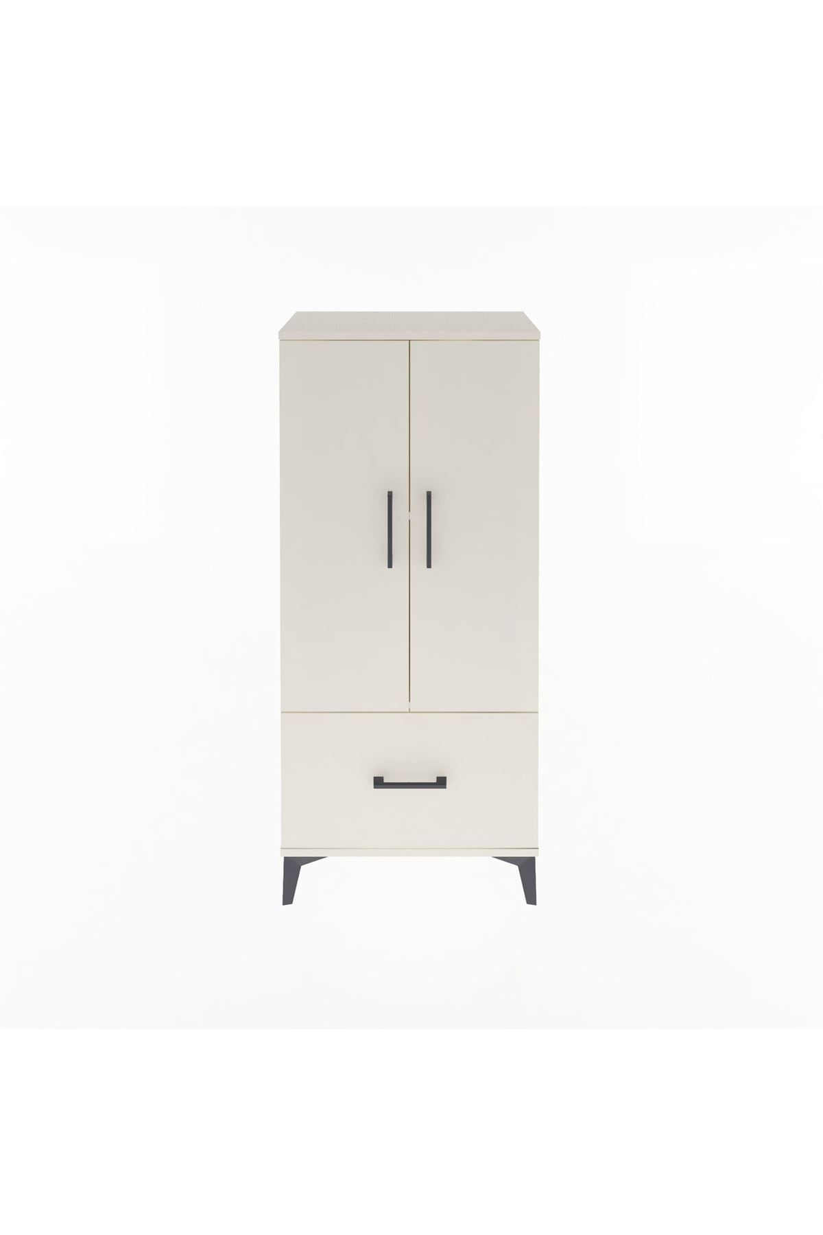 Arges Dolap 2 Raflı Tek Çekmeceli 2 Kapaklı 60x30x134 Aytaşı-Aytaşı