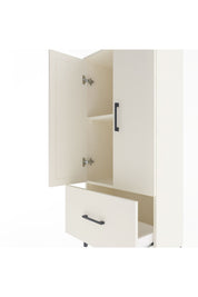 Arges Dolap 2 Raflı Tek Çekmeceli 2 Kapaklı 60x30x134 Aytaşı-Aytaşı