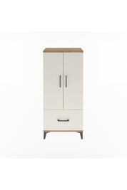 Arges Dolap 2 Raflı Tek Çekmeceli 2 Kapaklı 60x30x134 Çam-Aytaşı