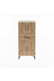 Arges Dolap Tek Raflı Tek Çekmeceli 4 Kapaklı 60x30x134 Aytaşı-Çam