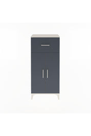 Arges Dolap 2 Raflı Tek Çekmeceli 2 Kapaklı 60x30x134 Aytaşı-Antrasit