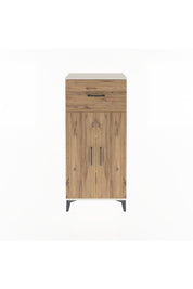 Arges Dolap 2 Raflı Tek Çekmeceli 2 Kapaklı 60x30x134 Aytaşı-Çam