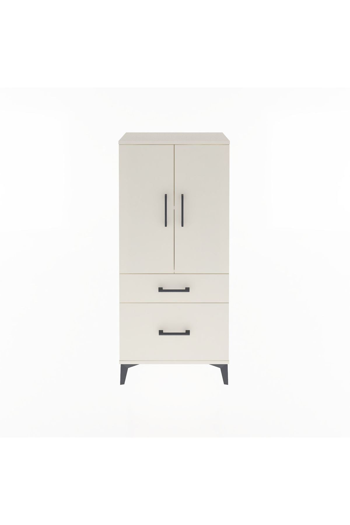 Arges Dolap 2 Raflı 2 Çekmeceli 2 Kapaklı 60x30x134 Aytaşı-Aytaşı