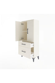 Arges Dolap 2 Raflı 2 Çekmeceli 2 Kapaklı 60x30x134 Aytaşı-Aytaşı