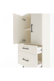Arges Dolap 2 Raflı 2 Çekmeceli 2 Kapaklı 60x30x134 Aytaşı-Aytaşı