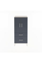 Arges Dolap 2 Raflı 2 Çekmeceli 2 Kapaklı 60x30x134 Aytaşı-Antrasit