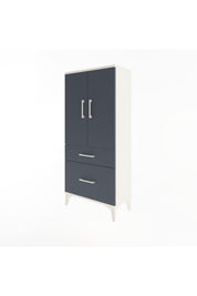 Arges Dolap 2 Raflı 2 Çekmeceli 2 Kapaklı 60x30x134 Aytaşı-Antrasit