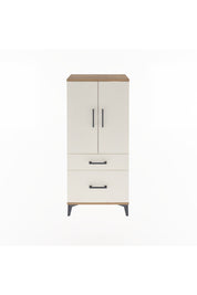 Arges Dolap 2 Raflı 2 Çekmeceli 2 Kapaklı 60x30x134 Çam-Aytaşı