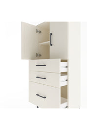 Arges Dolap 2 Raflı 3 Çekmeceli 2 Kapaklı 60x30x134 Aytaşı-Aytaşı