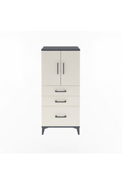 Arges Dolap 2 Raflı 3 Çekmeceli 2 Kapaklı 60x30x134 Antrasit-Aytaşı