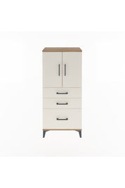 Arges Dolap 2 Raflı 3 Çekmeceli 2 Kapaklı 60x30x134 Çam-Aytaşı