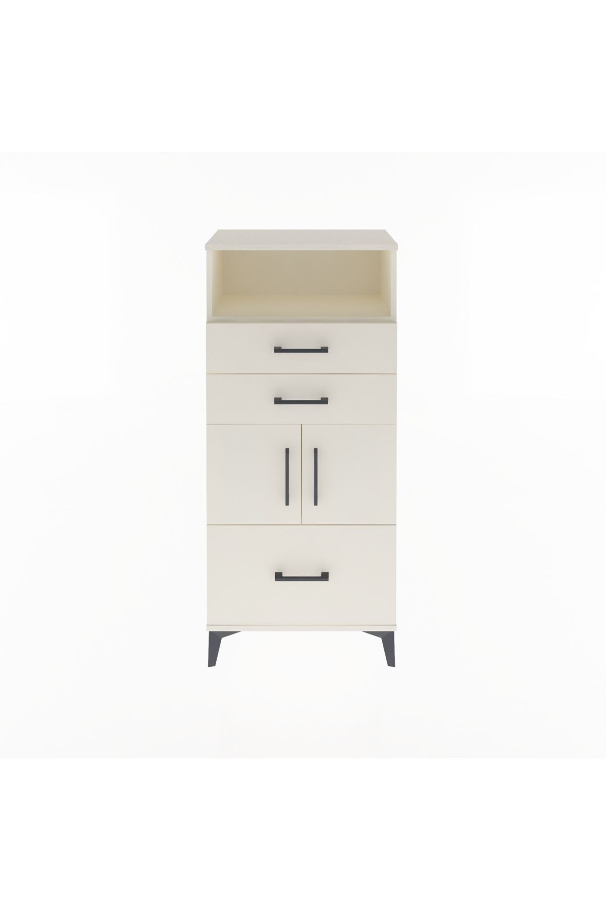Arges Dolap 2 Raflı 3 Çekmeceli 2 Kapaklı 60x30x134 Aytaşı-Aytaşı