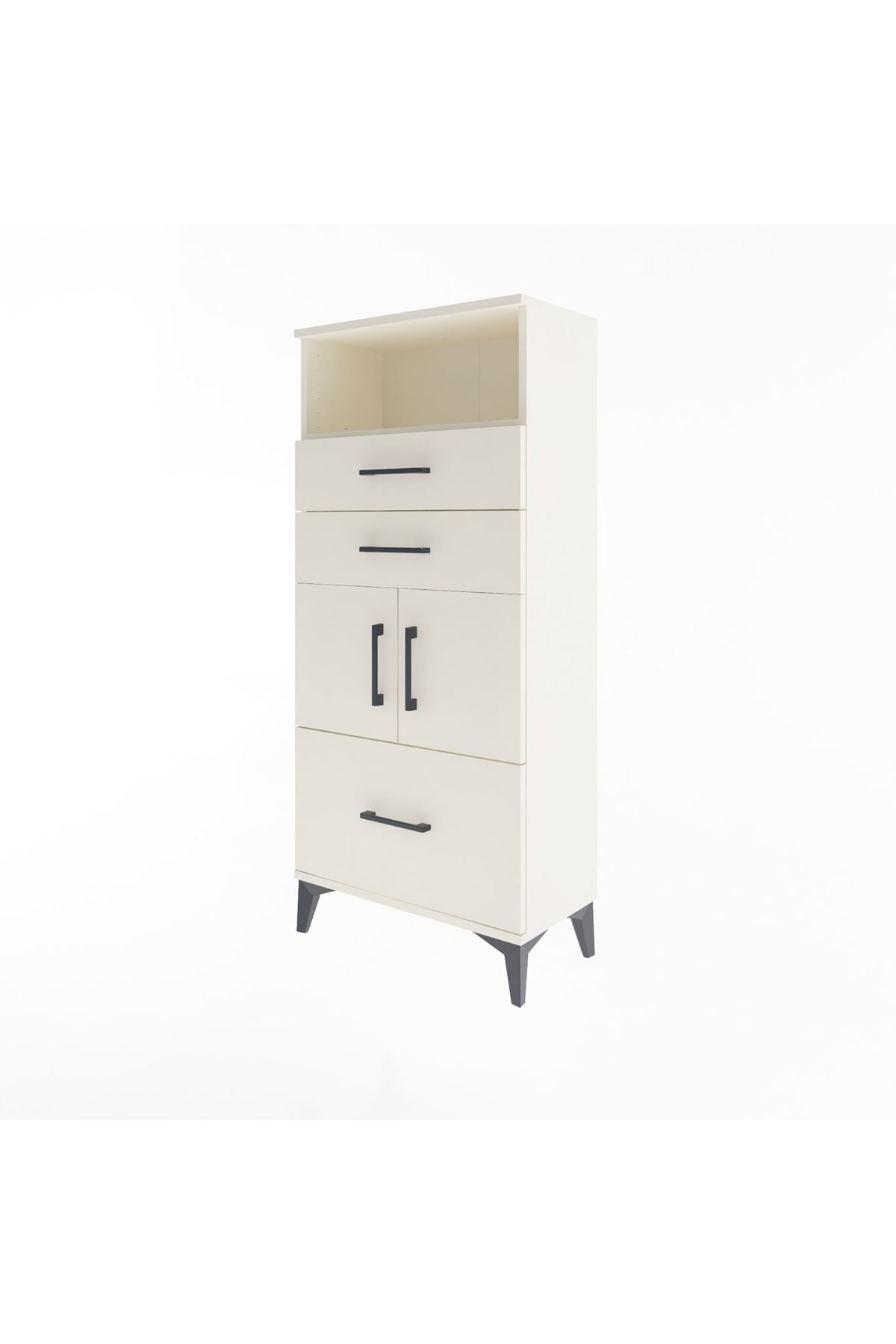 Arges Dolap 2 Raflı 3 Çekmeceli 2 Kapaklı 60x30x134 Aytaşı-Aytaşı