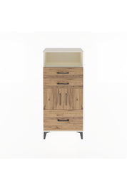 Arges Dolap 2 Raflı 3 Çekmeceli 2 Kapaklı 60x30x134 Aytaşı-Çam