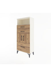 Arges Dolap 2 Raflı 3 Çekmeceli 2 Kapaklı 60x30x134 Aytaşı-Çam