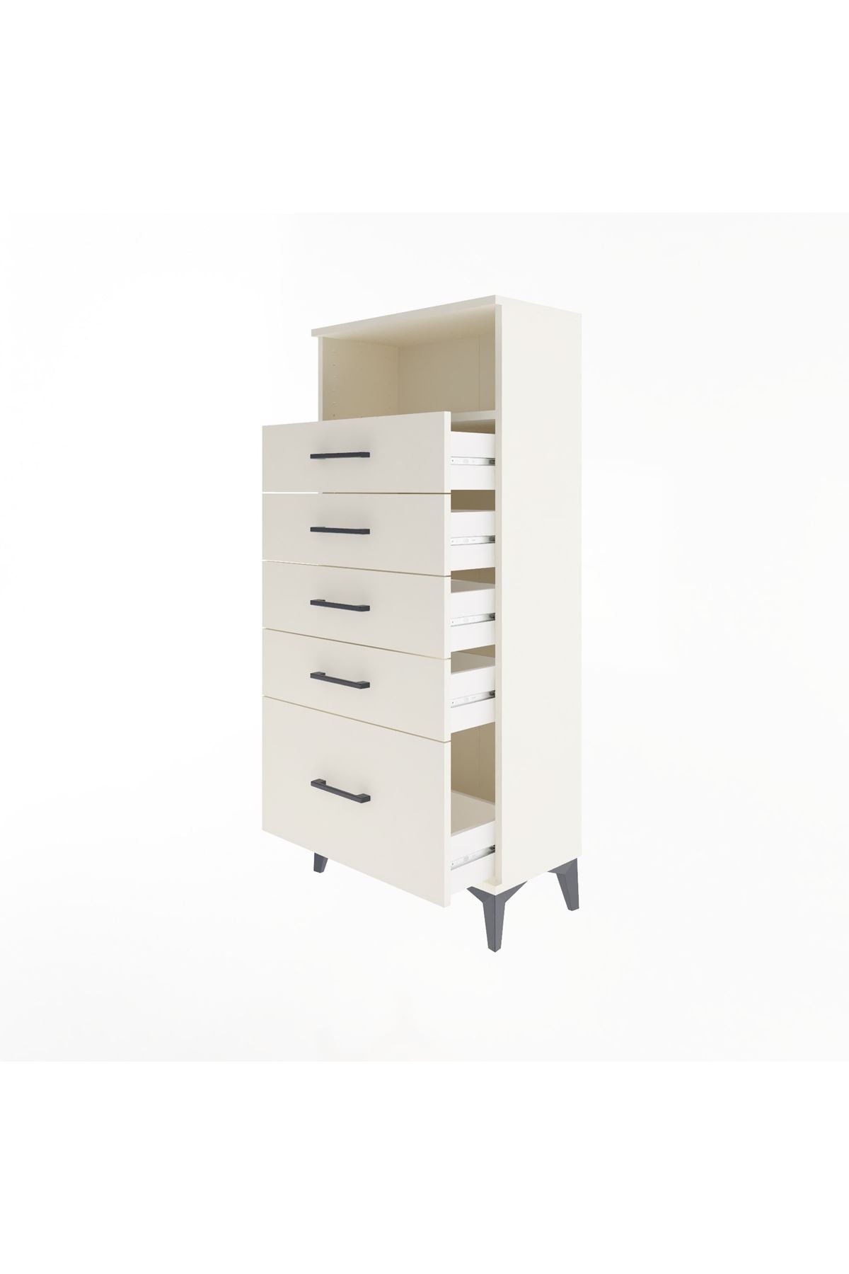 Arges Dolap Tek Raflı 5 Çekmeceli 60x30x134 Aytaşı-Aytaşı