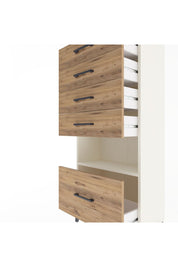 Arges Dolap Tek Raflı 5 Çekmeceli 60x30x134 Aytaşı-Çam