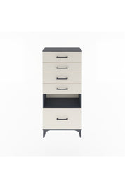 Arges Dolap Tek Raflı 5 Çekmeceli 60x30x134 Antrasit-Aytaşı