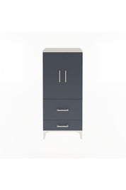 Arges Dolap Tek Raflı 2 Çekmeceli 2 Kapaklı 60x30x134 Aytaşı-Antrasit