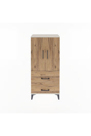 Arges Dolap Tek Raflı 2 Çekmeceli 2 Kapaklı 60x30x134 Aytaşı-Çam