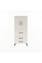 Arges Dolap Tek Raflı 3 Çekmeceli 2 Kapaklı 60x30x134 Aytaşı-Aytaşı
