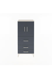 Arges Dolap Tek Raflı 3 Çekmeceli 2 Kapaklı 60x30x134 Aytaşı-Antrasit