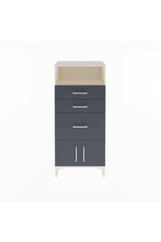 Arges Dolap Tek Raflı 3 Çekmeceli 2 Kapaklı 60x30x134 Aytaşı-Antrasit