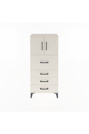 Arges Dolap Tek Raflı 4 Çekmeceli 2 Kapaklı 60x30x134 Aytaşı-Aytaşı