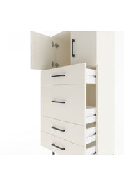 Arges Dolap Tek Raflı 4 Çekmeceli 2 Kapaklı 60x30x134 Aytaşı-Aytaşı