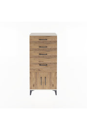 Arges Dolap 4 Çekmeceli 2 Kapaklı 60x30x134 Aytaşı-Çam