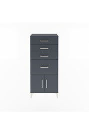 Arges Dolap 4 Çekmeceli 2 Kapaklı 60x30x134 Antrasit-Antrasit