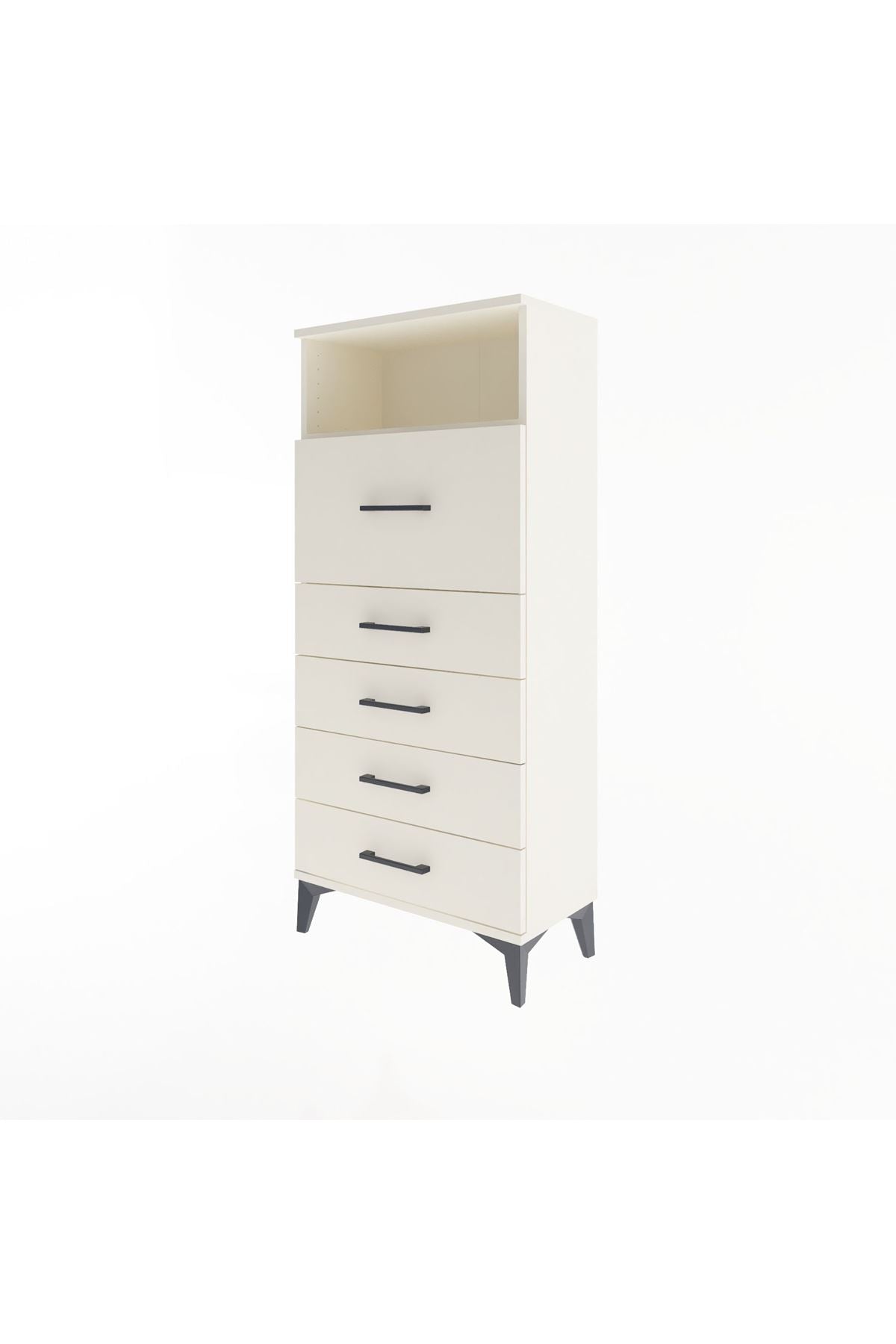 Arges Dolap Tek Raflı 5 Çekmeceli 60x30x134 Aytaşı-Aytaşı