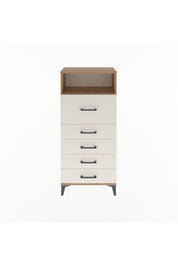 Arges Dolap Tek Raflı 5 Çekmeceli 60x30x134 Çam-Aytaşı