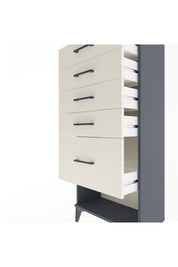 Arges Dolap 5 Çekmeceli 60x30x134 Antrasit-Aytaşı