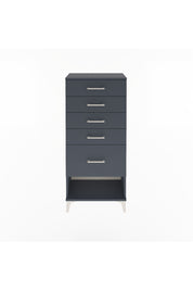 Arges Dolap 5 Çekmeceli 60x30x134 Antrasit-Antrasit